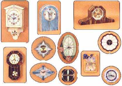 Stained Glass Clock Gallery Pattern Book