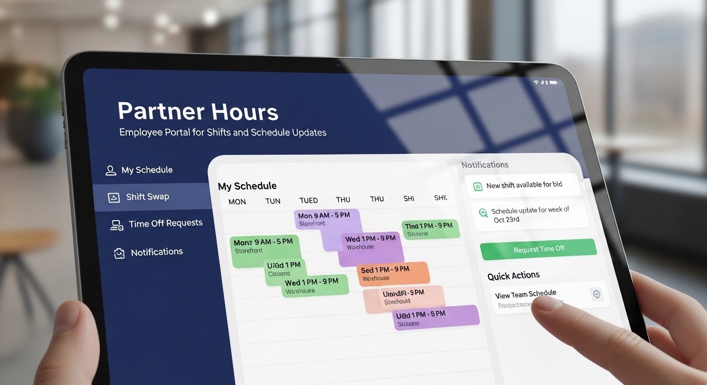 Partner Hours: Employee Portal for Shifts and Schedule Updates